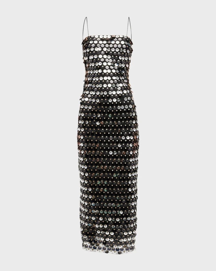 Sequin dress for a Sparkling Evening Look - Amira-Black-S-The Livary