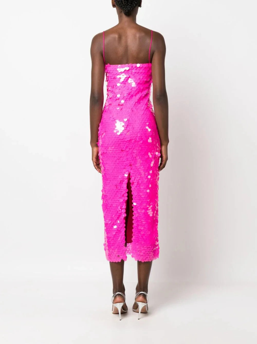 Sequin dress for a Sparkling Evening Look - Amira-Fuchsia-S-The Livary