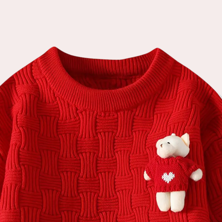 Sera - Comfy Women's Sweater with Bear-XS-Nora Luxe