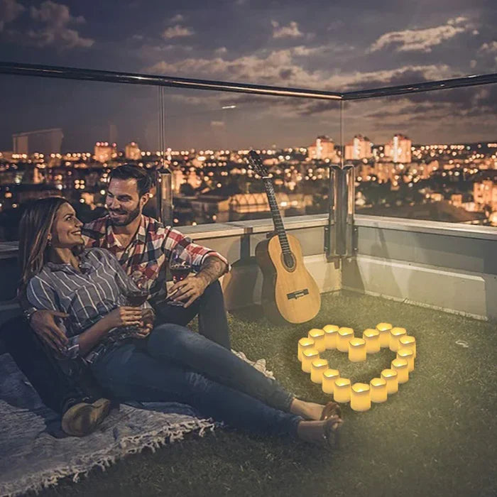 Set of 24 LED Flameless Candles - GlowFlicker-Nora Luxe