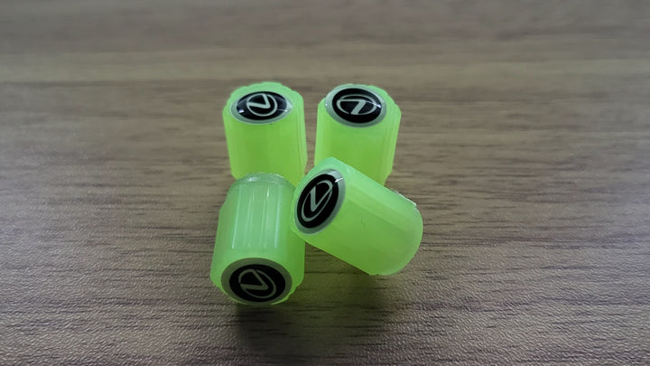 Set of 4 Glow-in-the-Dark Valve Caps with Logo – LuxaGlow-Lexus-Nora Luxe