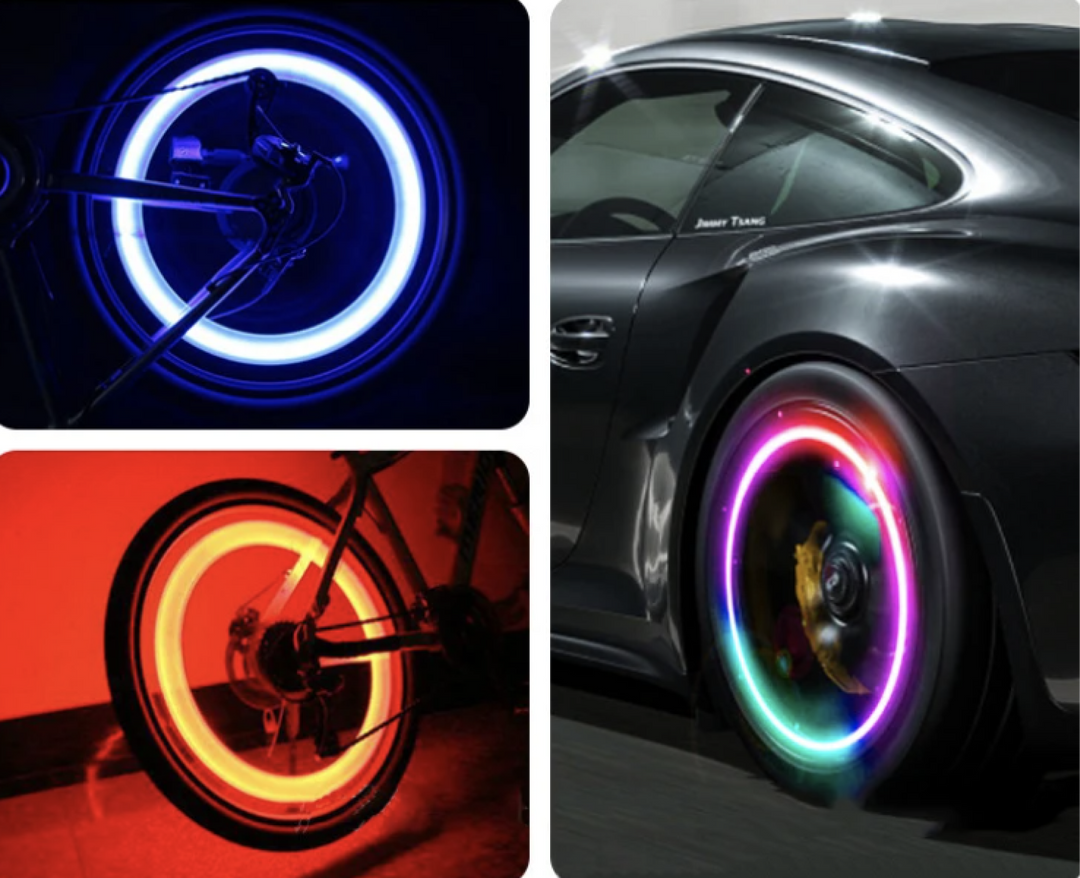 Set of 4 Glow-in-the-Dark Valve Caps with Logo – LuxaGlow-Rolls-Royce-Nora Luxe