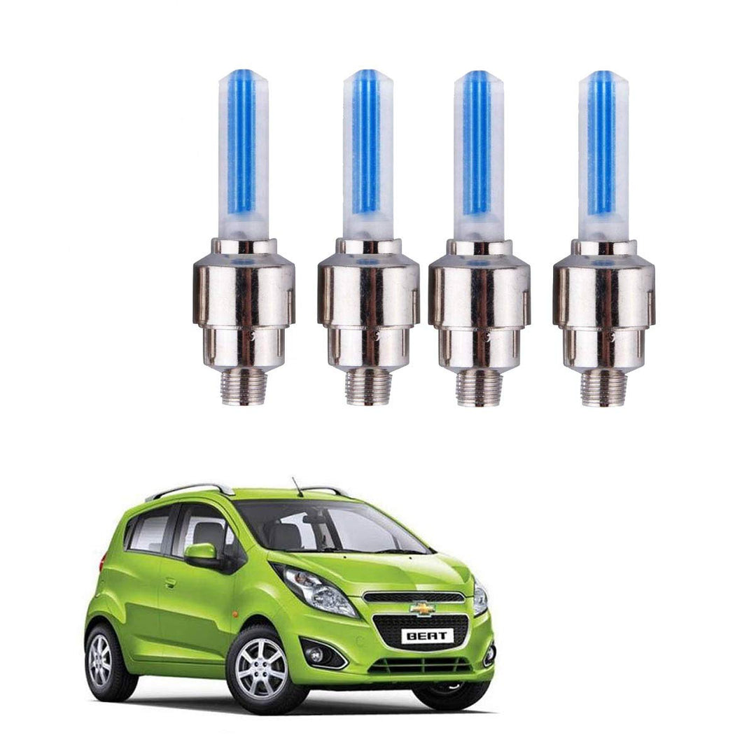 Set of 4 LED Valve Caps – GlowRims-Blue-Nora Luxe