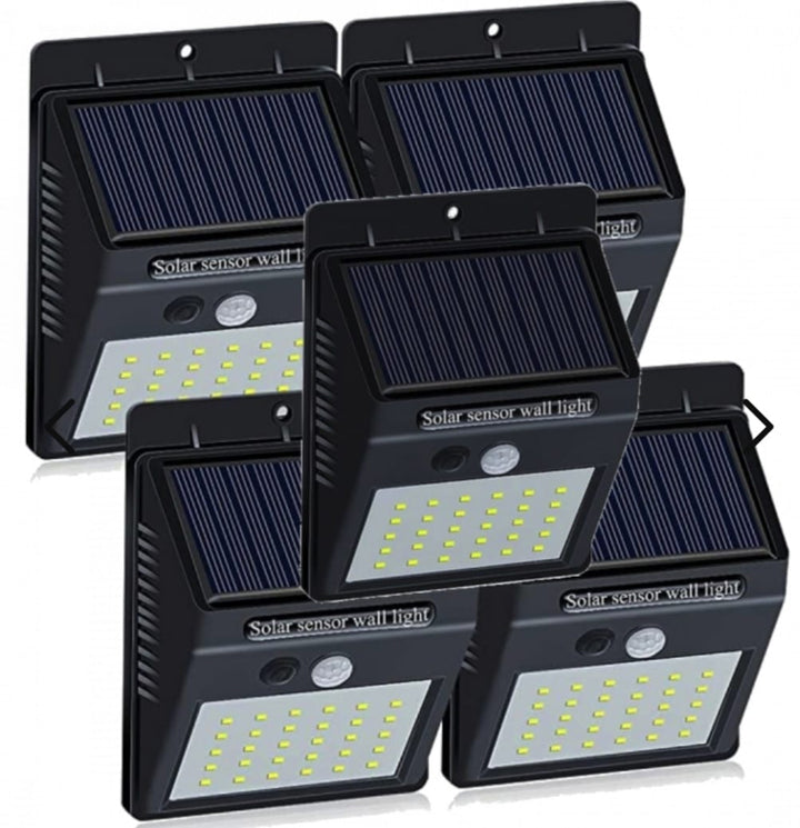 Set of 5 Solar LED Outdoor Lamps – LumaPath-Nora Luxe