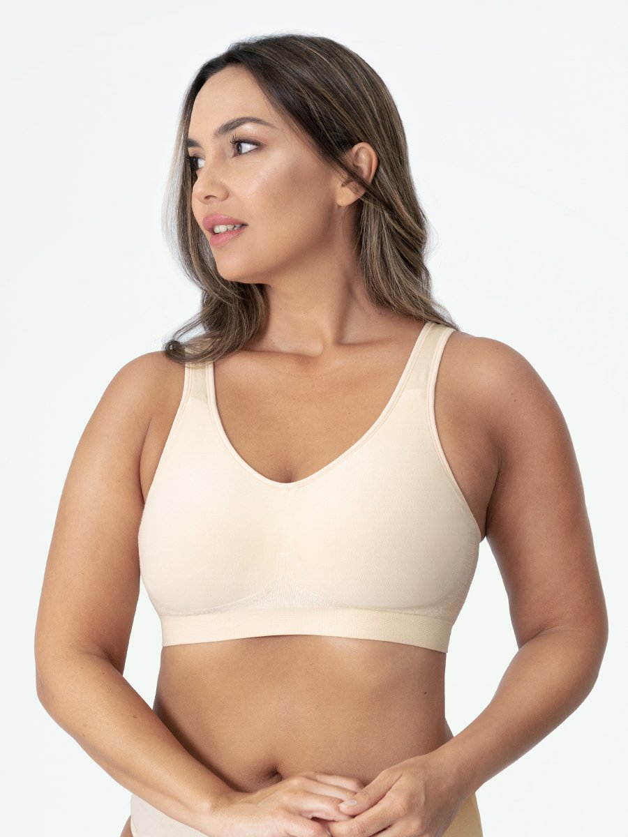 Shapewear Sports Bra – Elena-Beige-M-Nora Luxe