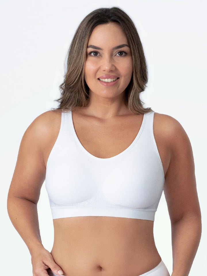 Shapewear Sports Bra – Elena-White-M-Nora Luxe
