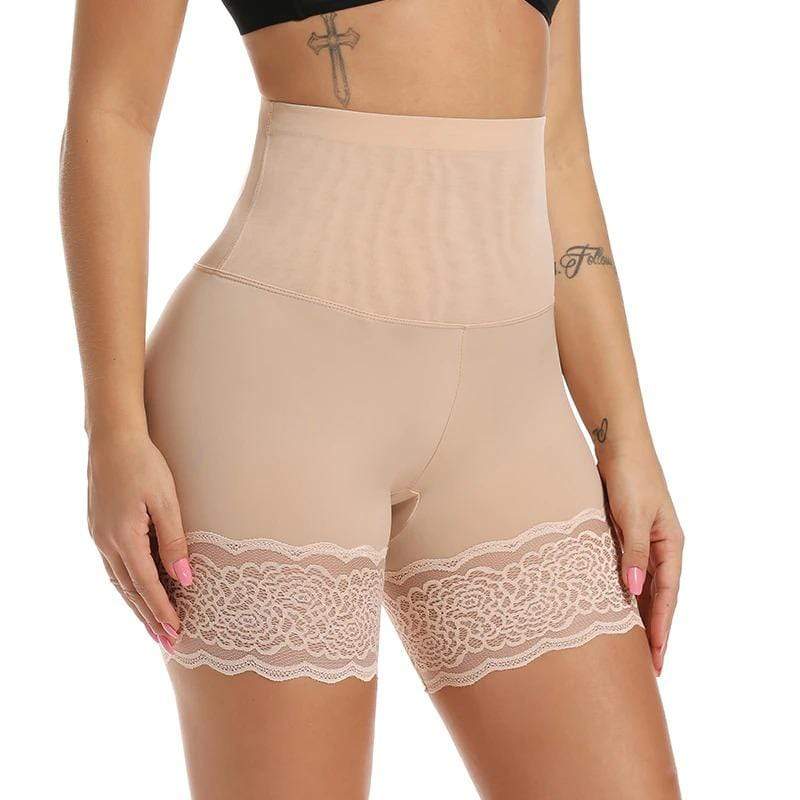 Shaping High-Waisted Underwear - Adelinde-Beige-S-M-Nora Luxe