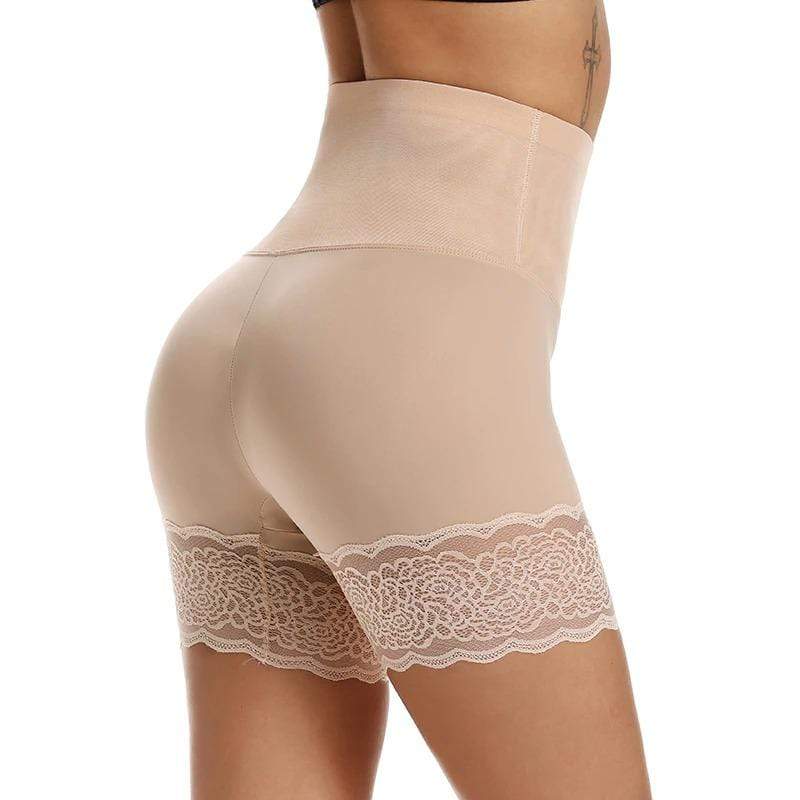 Shaping High-Waisted Underwear - Adelinde-Beige-S-M-Nora Luxe