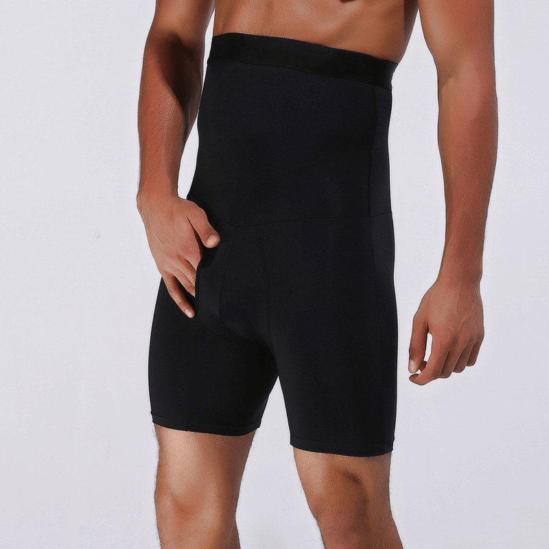 Shaping Men’s Compression Boxer Shorts - MaxFit-Black-M-Nora Luxe