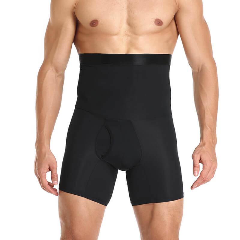 Shaping Men’s Compression Boxer Shorts - MaxFit-Black-M-Nora Luxe