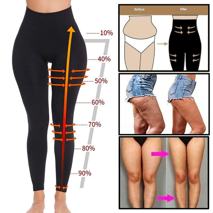 Shaping Premium Leggings - ShapeFit-Black-2-Nora Luxe