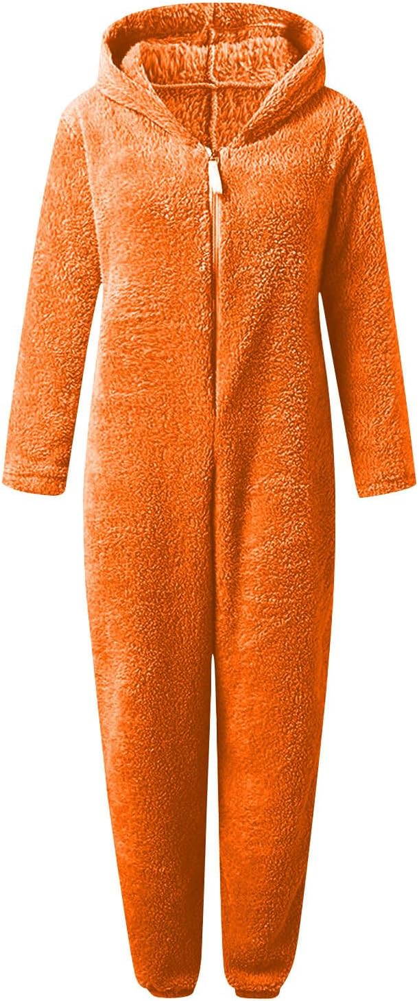 Sherpa Fuzzy Onesie with Hood - CozyCat-Olive Green-S-Nora Luxe