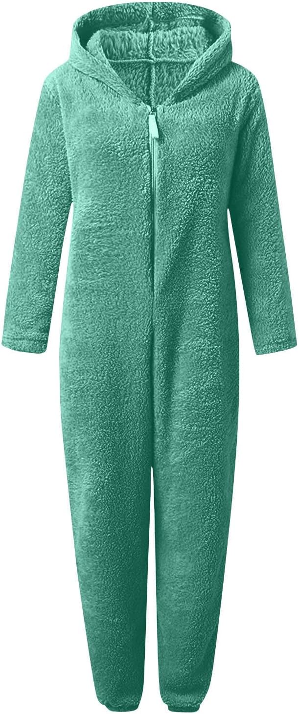 Sherpa Fuzzy Onesie with Hood - CozyCat-Olive Green-S-Nora Luxe