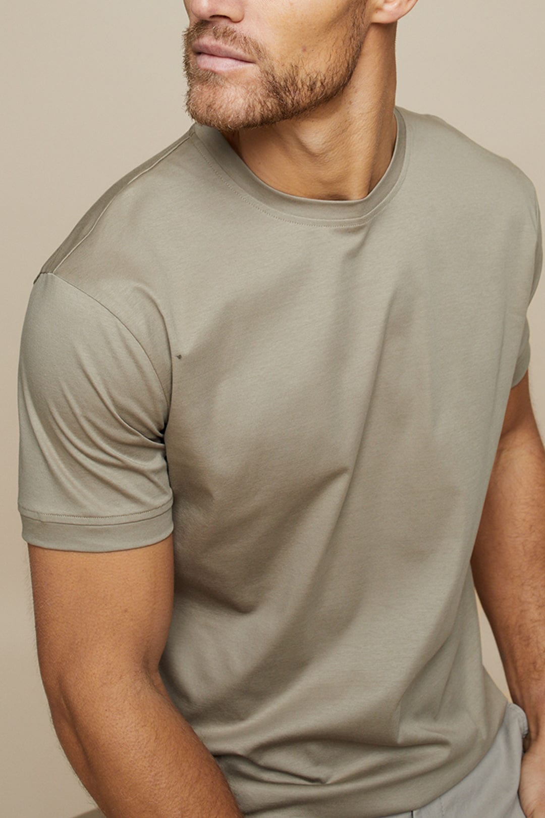 Shiny & Soft Men's T-Shirt made from Mercerised Cotton – Leon-S-Nora Luxe