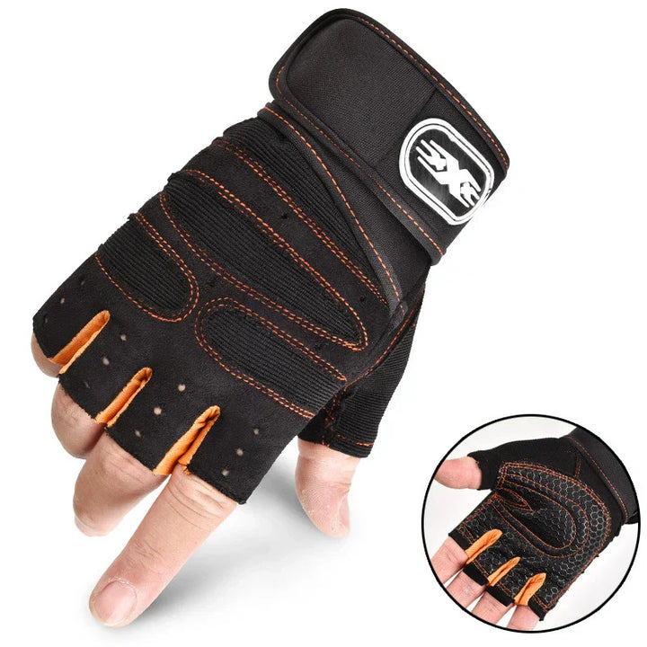 Shock-resistant and Supportive Gym Gloves - FitFlex-Black-S-Nora Luxe
