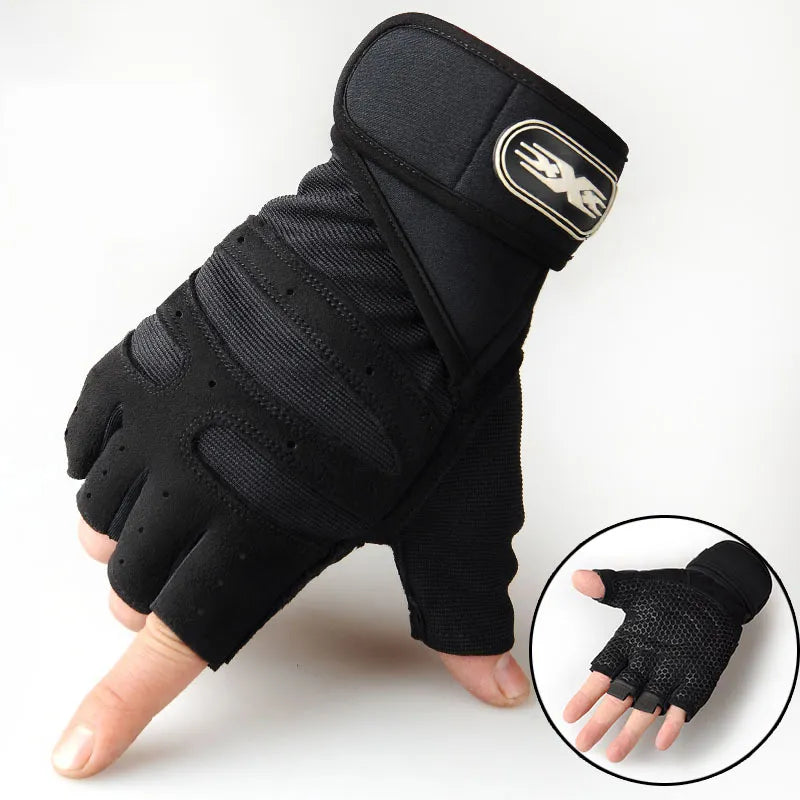 Shock-resistant and Supportive Gym Gloves - FitFlex-Black-S-Nora Luxe
