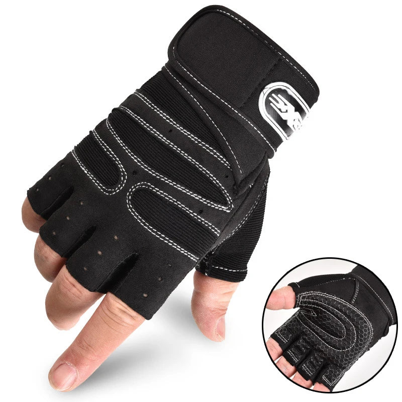 Shock-resistant and Supportive Gym Gloves - FitFlex-Black-S-Nora Luxe
