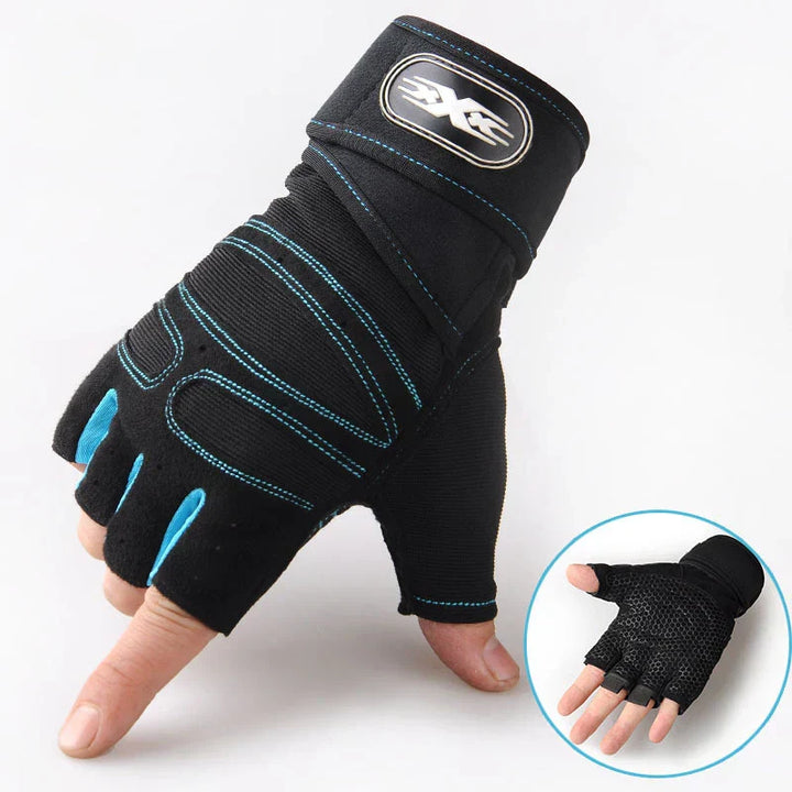 Shock-resistant and Supportive Gym Gloves - FitFlex-Black-S-Nora Luxe