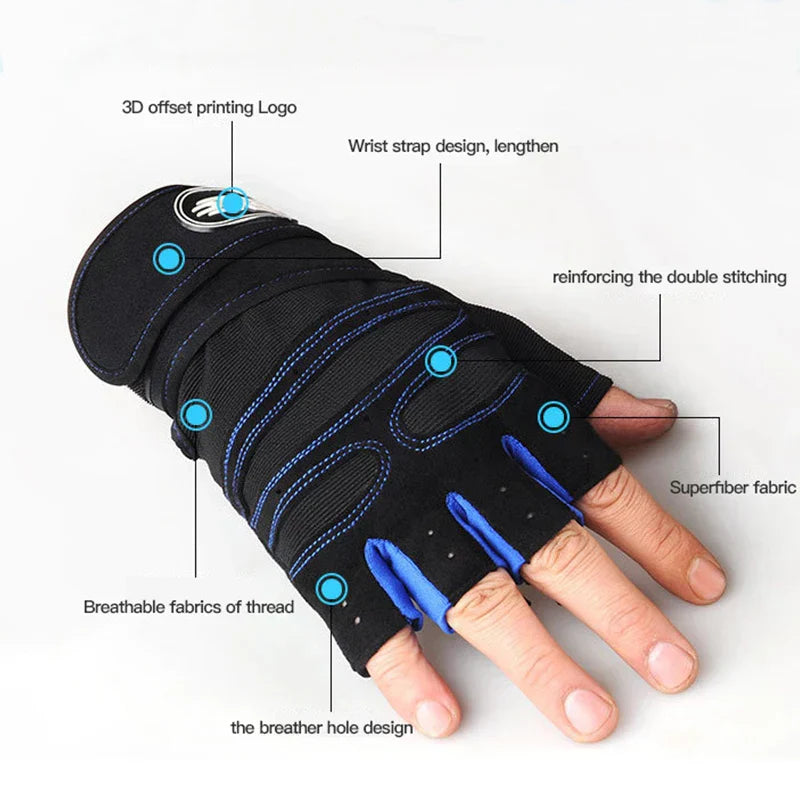 Shock-resistant and Supportive Gym Gloves - FitFlex-Black-S-Nora Luxe