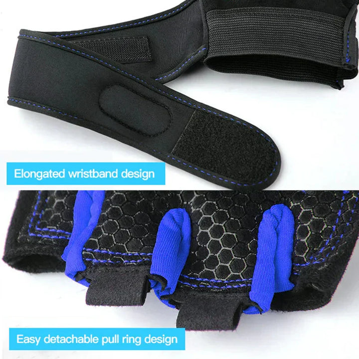 Shock-resistant and Supportive Gym Gloves - FitFlex-Black-S-Nora Luxe