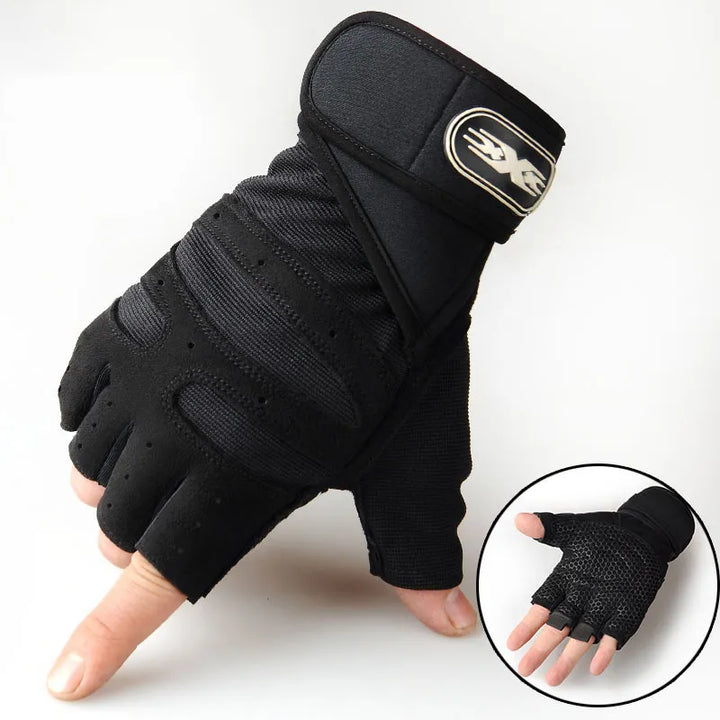 Shock-resistant and Supportive Gym Gloves - FitFlex-Black-S-Nora Luxe