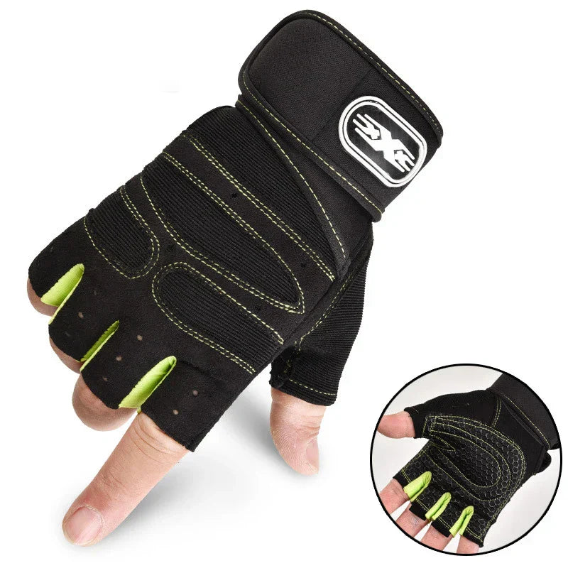 Shock-resistant and Supportive Gym Gloves - FitFlex-Green-S-Nora Luxe