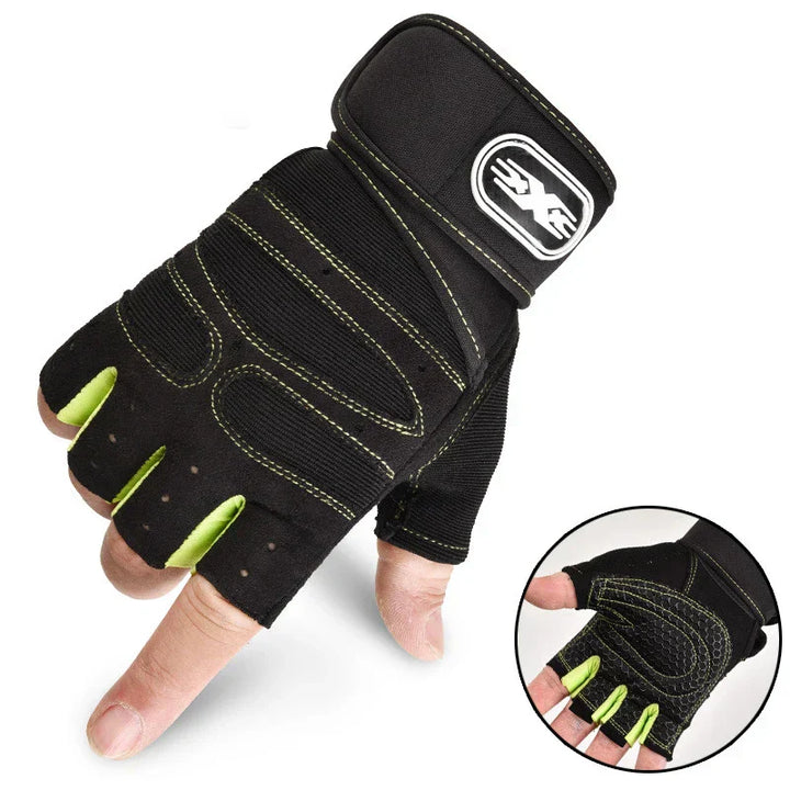 Shock-resistant and Supportive Gym Gloves - FitFlex-Green-S-Nora Luxe