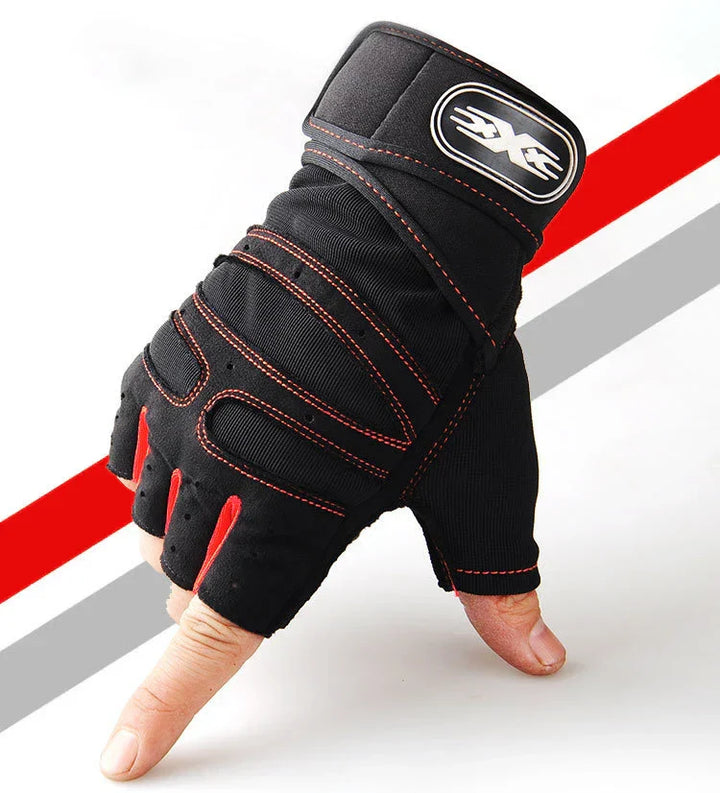 Shock-resistant and Supportive Gym Gloves - FitFlex-Red-S-Nora Luxe