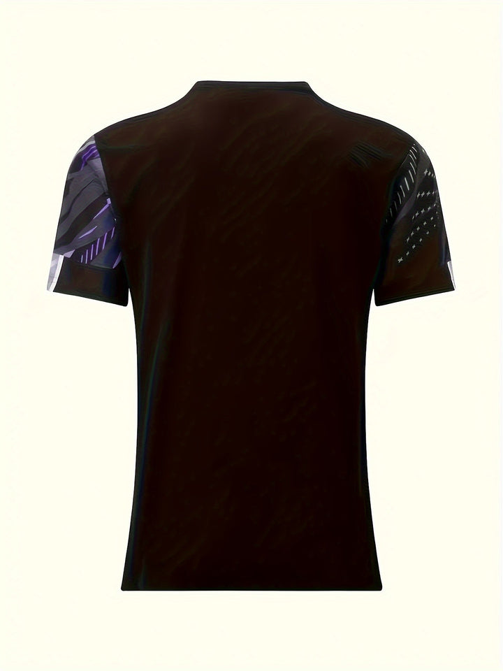 Short-sleeve shirt with striped pattern summer style men's look - Timo (1+1 FREE)-Red-S-Nora Luxe
