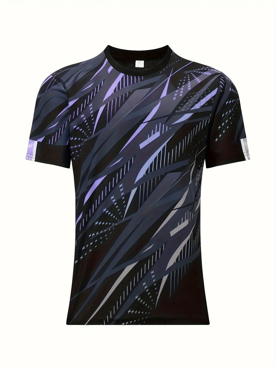 Short-sleeve shirt with striped pattern summer style men's look - Timo (1+1 FREE)-Violet-S-Nora Luxe