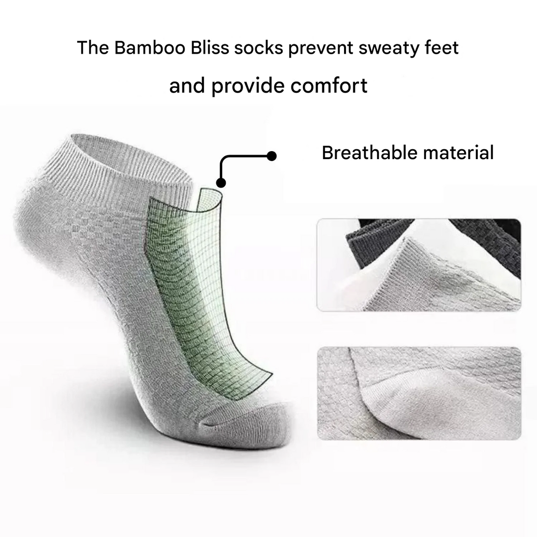 Short Socks - Bamboo Bliss-Black-1x Pair (+1 Free)-7.5 – 9.5-Nora Luxe