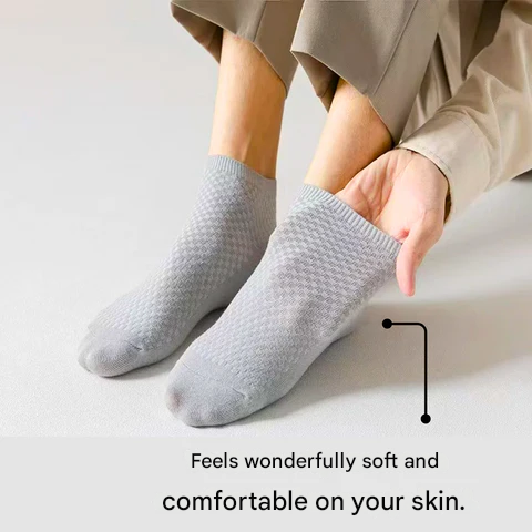 Short Socks - Bamboo Bliss-Black-1x Pair (+1 Free)-7.5 – 9.5-Nora Luxe
