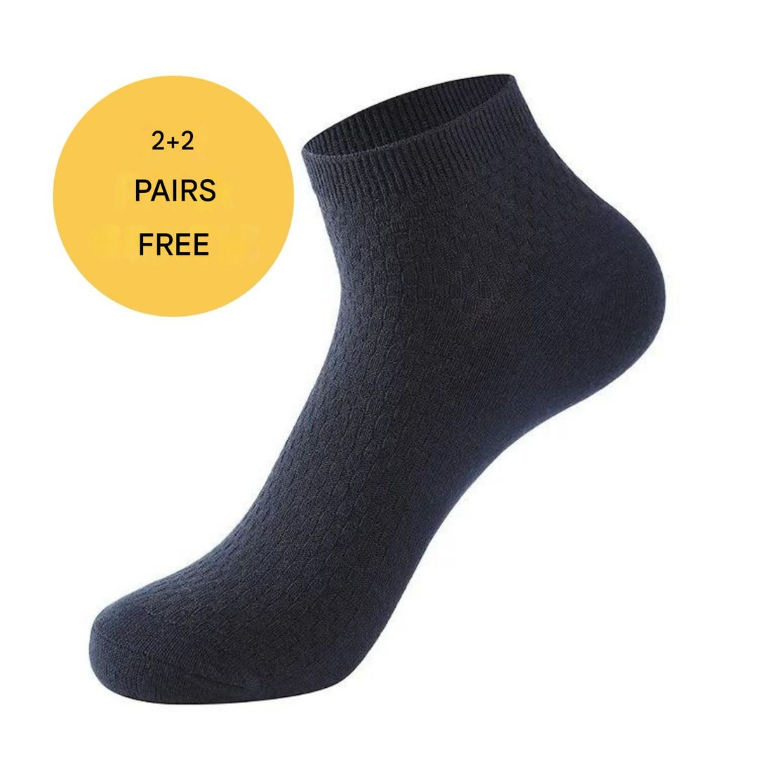 Short Socks - Bamboo Bliss-Black-1x Pair (+1 Free)-7.5 – 9.5-Nora Luxe