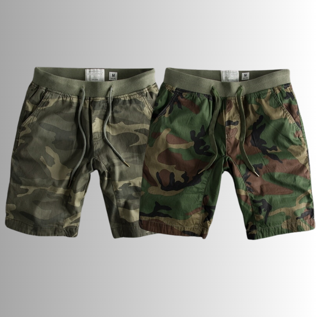 Shorts with Camouflage Print - Ranger-Both colors (Big Savings)!-S-Nora Luxe