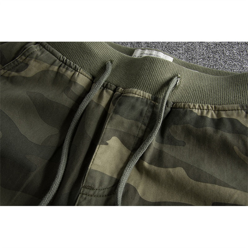 Shorts with Camouflage Print - Ranger-Green Camouflage-S-Nora Luxe