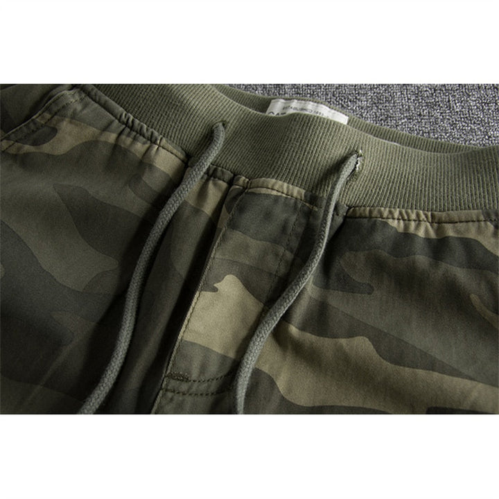 Shorts with Camouflage Print - Ranger-Green Camouflage-S-Nora Luxe