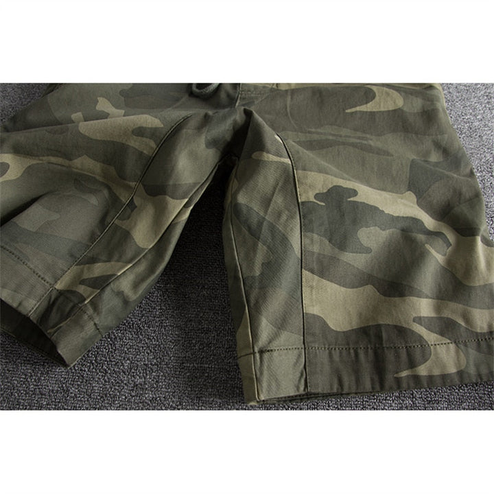 Shorts with Camouflage Print - Ranger-Green Camouflage-S-Nora Luxe