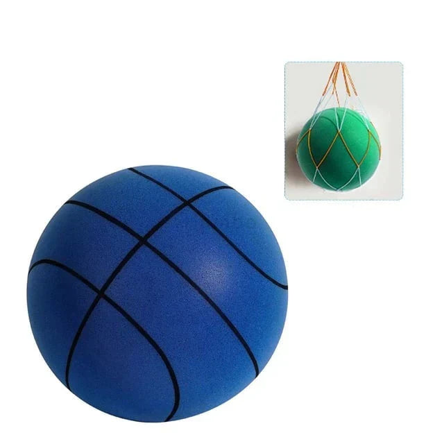 Silent Basketball for Noiseless Training and Fun - SilentBounce-Blue-7.09 in-Nora Luxe