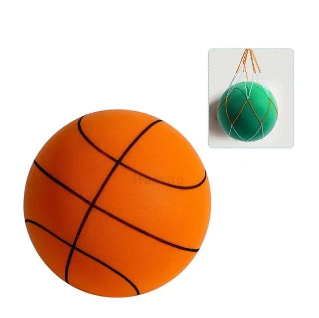 Silent Basketball for Noiseless Training and Fun - SilentBounce-Orange-7.09 in-Nora Luxe