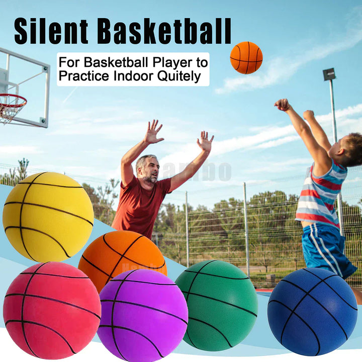 Silent Basketball for Noiseless Training and Fun - SilentBounce-Orange-7.09 in-Nora Luxe