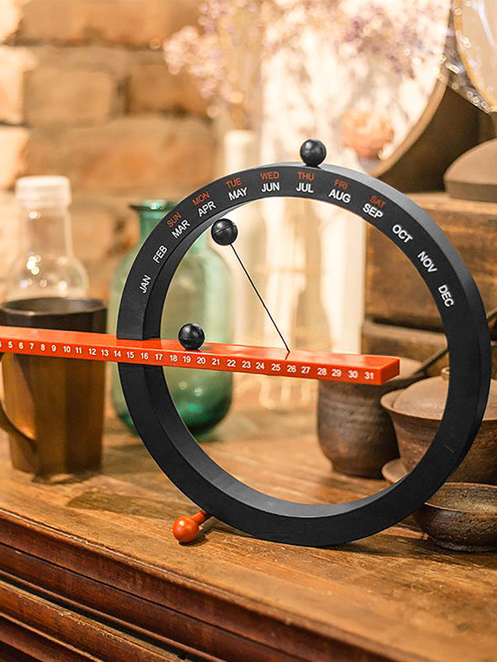 Silent Magnetic Everlasting Calendar - Calméon-White-The Livary