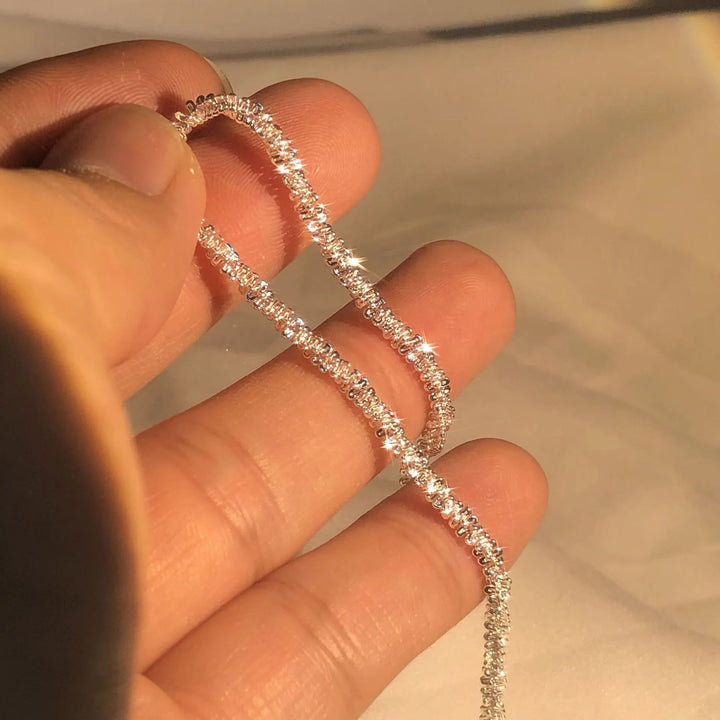 Silver Liquid Shine Bracelet | Elegant Women's Jewellery-Nora Luxe