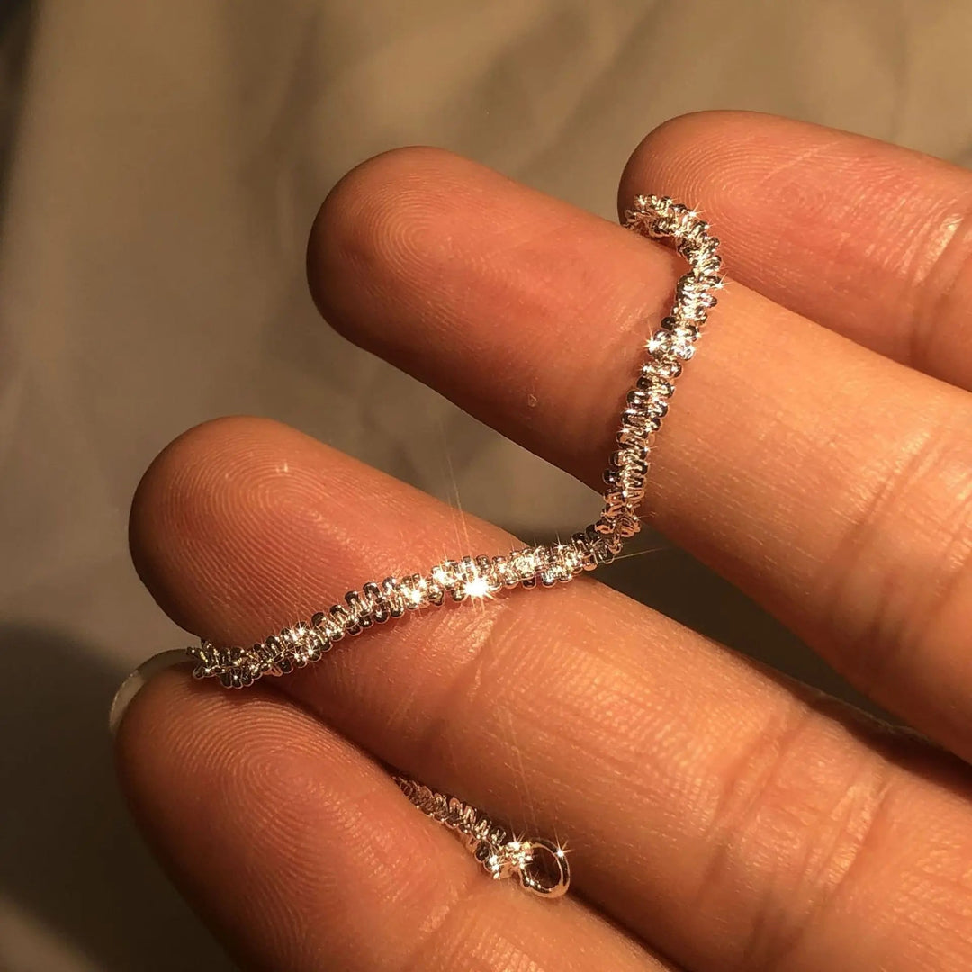 Silver Liquid Shine Bracelet | Elegant Women's Jewellery-Nora Luxe