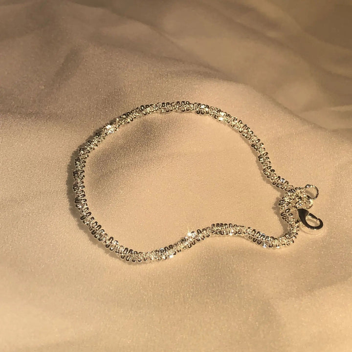 Silver Liquid Shine Bracelet | Elegant Women's Jewellery-Nora Luxe