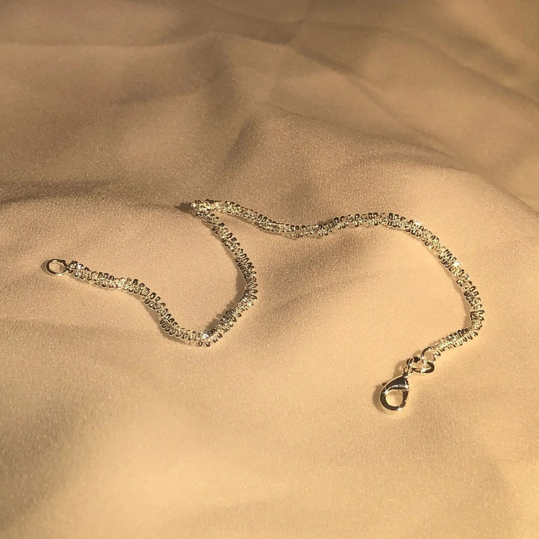 Silver Liquid Shine Bracelet | Elegant Women's Jewellery-Nora Luxe