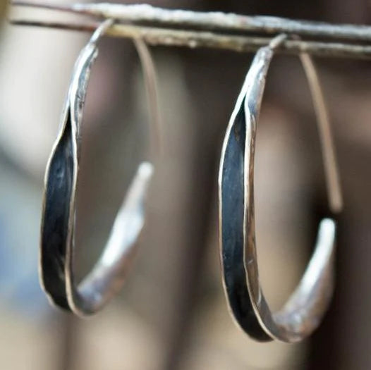 Simple Earrings Large Circle - Luna-Nora Luxe