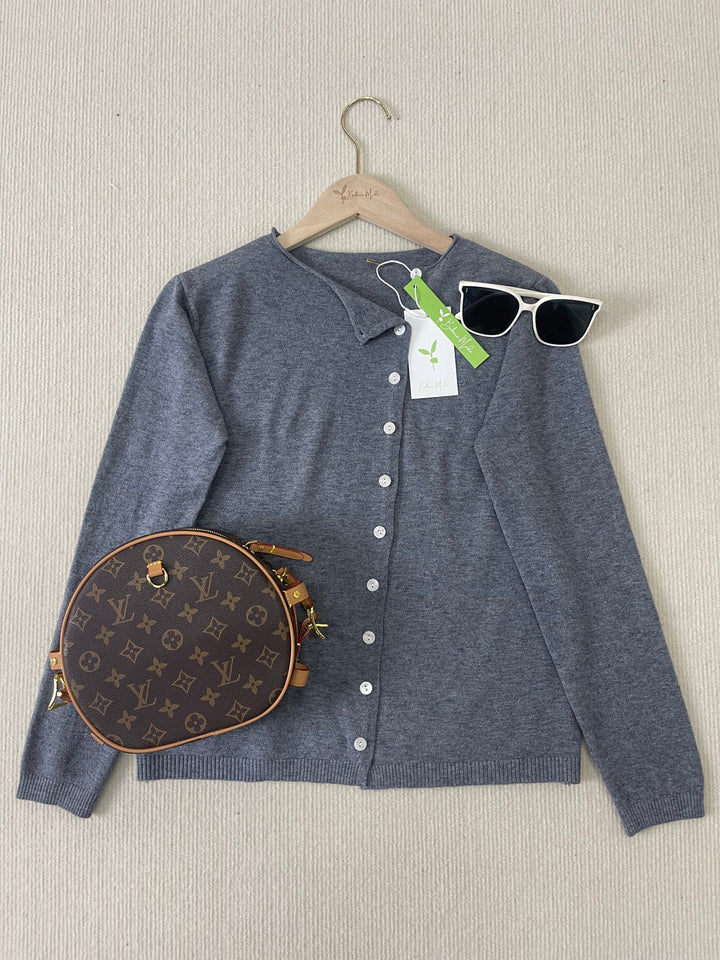 Simple Solid Long Sleeve Sweater - PurStyle-S (2-4)-Nora Luxe
