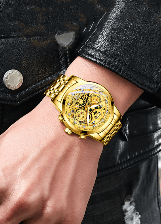 Skeleton Men's Watch - Eclipse-Silver-Nora Luxe