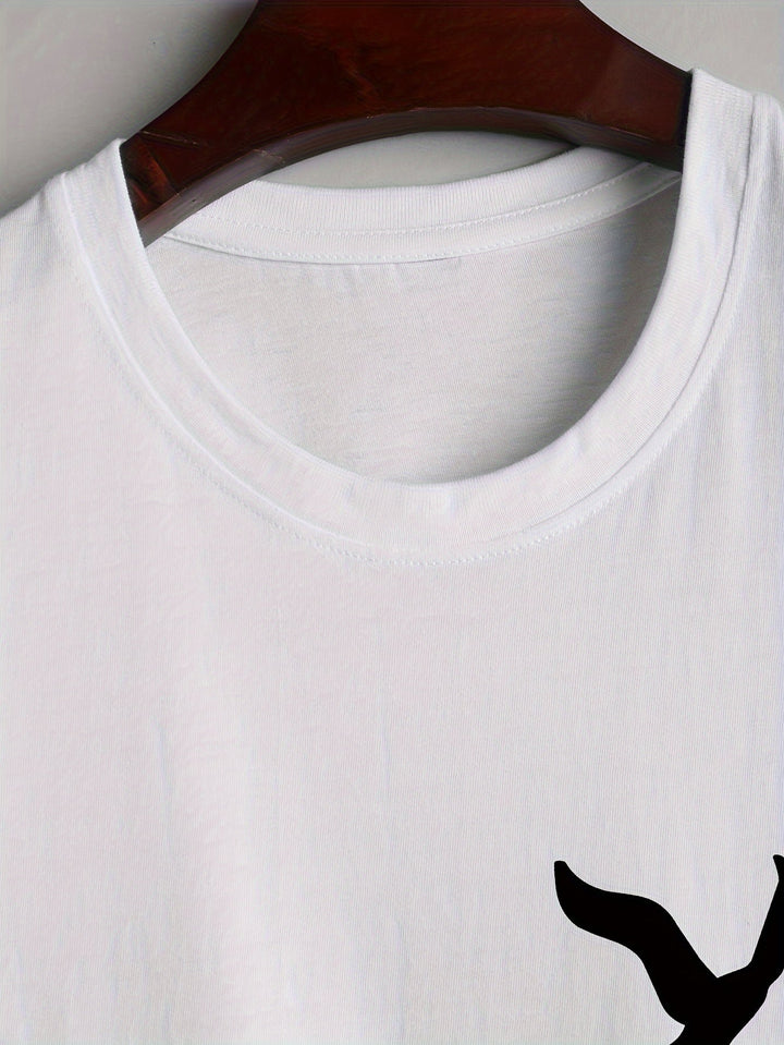 Sleeveless shirt with bird print cotton summer look - Noah (1+1 FREE)-White-M-Nora Luxe