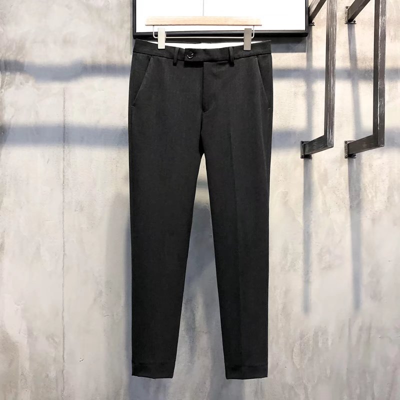 Slim Fit Formal Men's Trousers – Milan-Black-S-Nora Luxe
